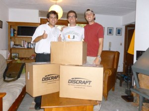 The discs arrived safely